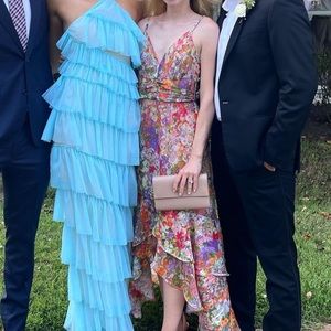 Hutch Floral Multicolor High low Dress